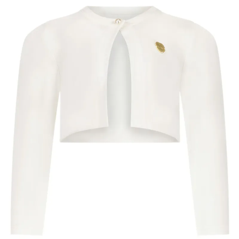 BOLERO JACKET OFF WHITE WITH BOW AT BACK / C312-5101-003