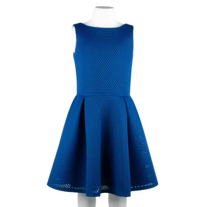 DRESS 2138R PLEATS&BLK ZIP NU