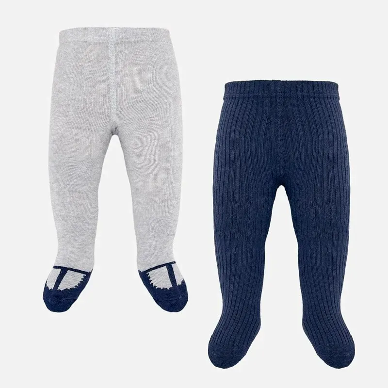 2PACK TIGHTS NAVY AND GREY KN