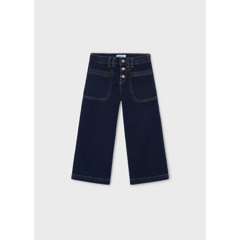 DARK DENIM JEAN CROPPED FLARED / 4547-80
