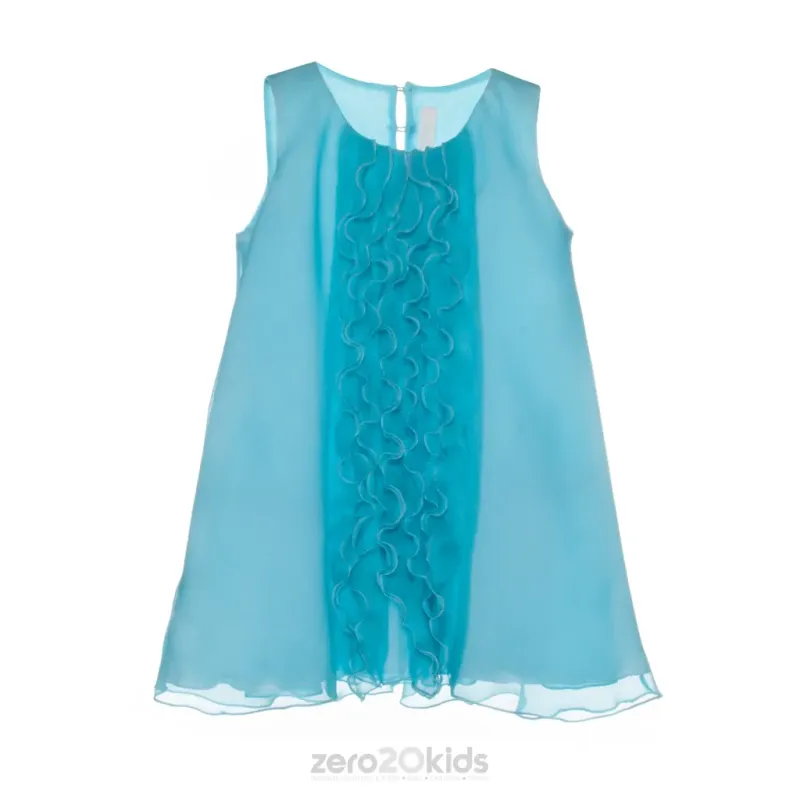 DRESS247 AQUA CHIF FLOUNC