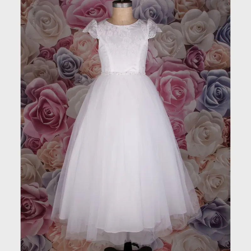 GOWN 1985H LACE & TULLE CAP SL