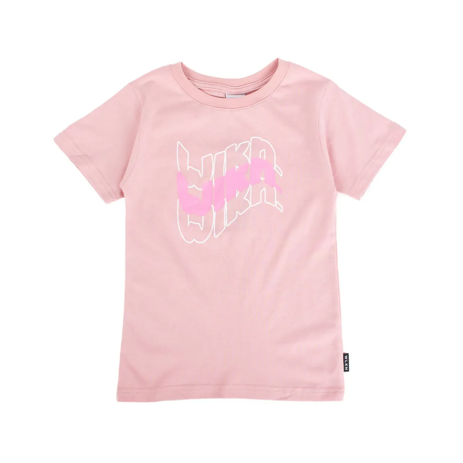 WTJ101 TSHIRT PINK SHORT SLEEVE JUNIOR WAVY PINK LOGO / 22FA