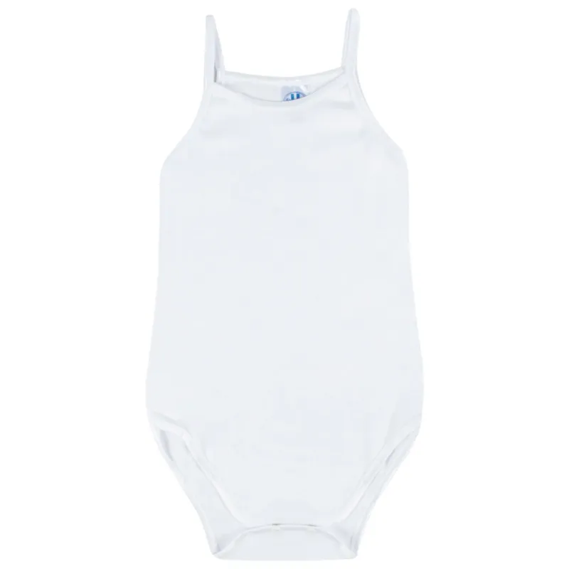 1 PC UNDERSHIRT SPAGHETTI STRAPS PLAIN WHITE BABY / 391934