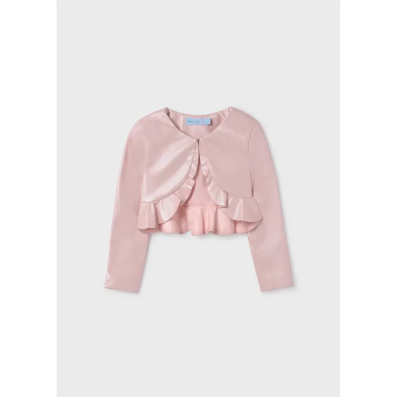 JACKET PINK PEARLY FLOUNCE EDGE TRIM / 5368-066