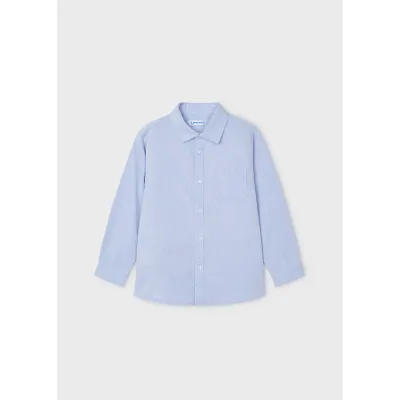 SKY BLUE SHIRT LONG SLEEVE BASIC / 146-049