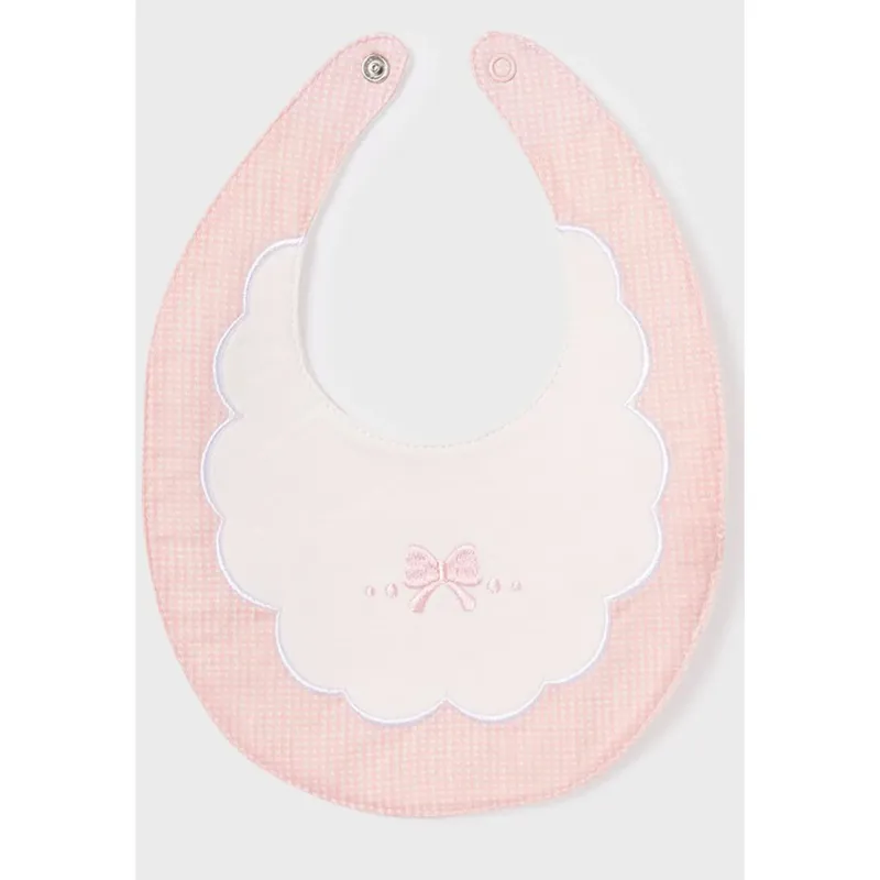 BIB PINK CHECK WITH WHITE CLOUD / 9329-063