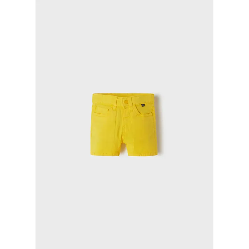 SHORTS YELLOW TWILL 5 POCKETS ADJUSTABLE WAIST / 206