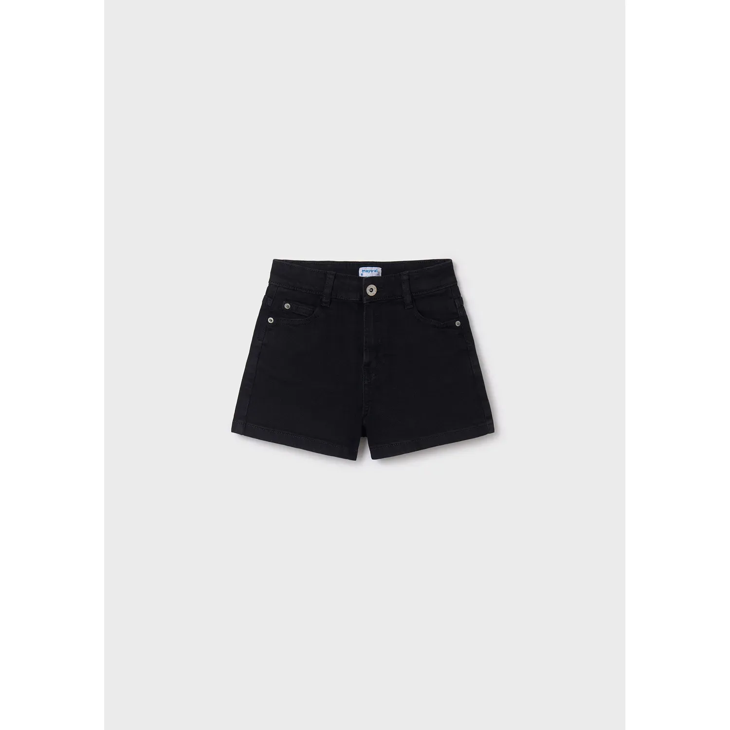 BLACK DENIM SHORTS BASIC / 235-066