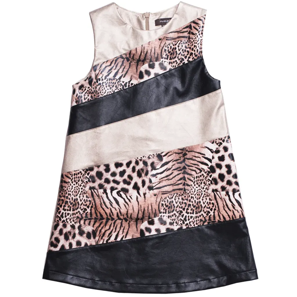 DRESS KYLIE LEOPARD GLD&LEOP