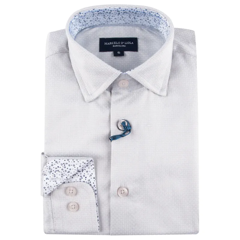 SHIRT GREY DIAMOND LONG SLEEVE / 5783