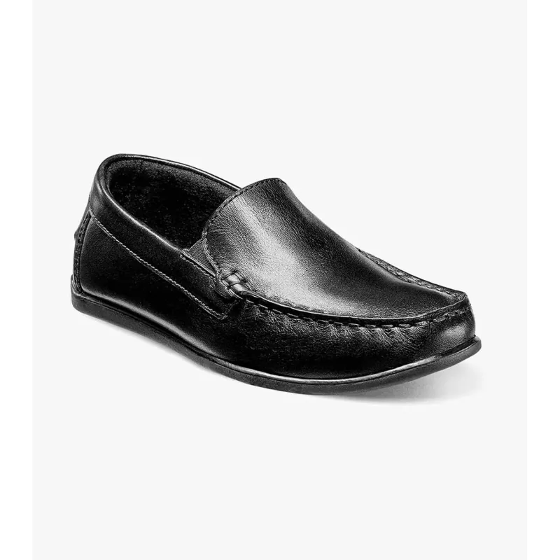 SHOE BLACK JASPER VENETIAN SLIP ON / 16564-001
