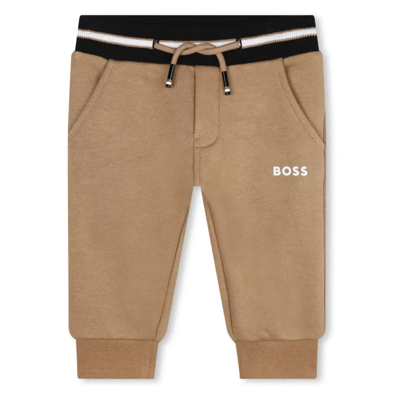 BROWN SWEATPANT BLACK & WHITE WAISTBAND / J51272-269
