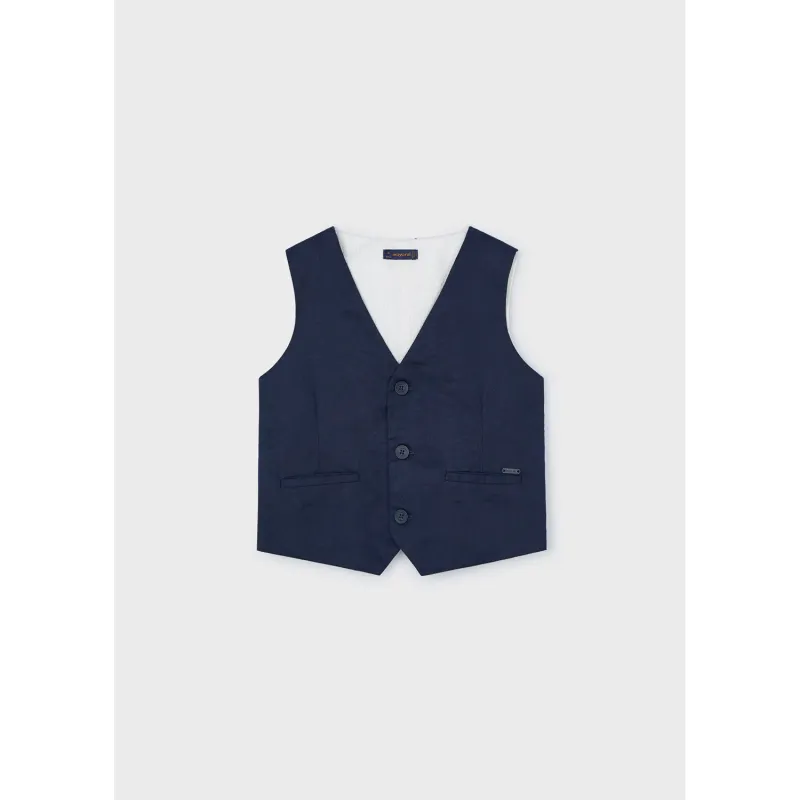 VEST NAVY BEIGE BACK / 3359-052
