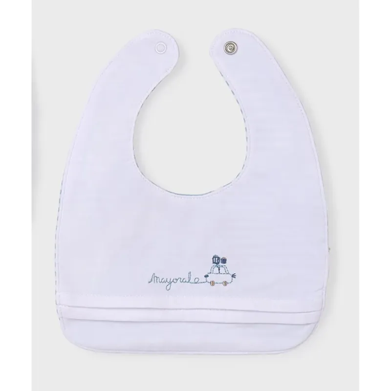 BIB WHITE REVERSIBLE WHITE & GREEN STRIPE / 9410-081