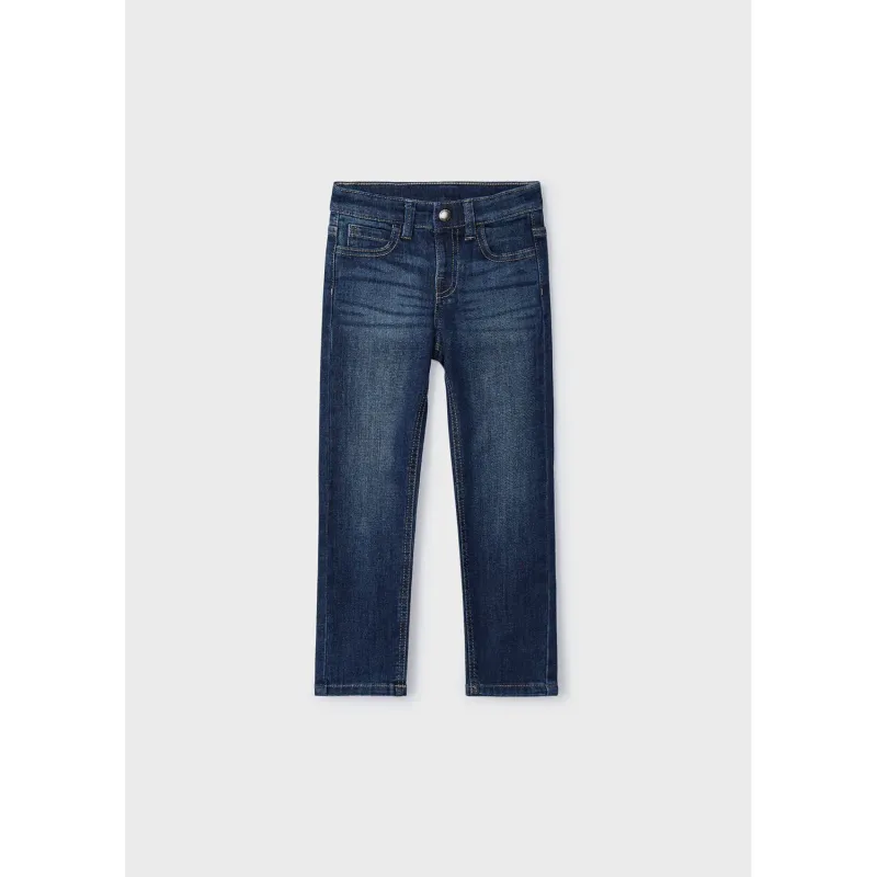 DARK BLUE DENIM PANT SLIM FIT BASIC / 504-041