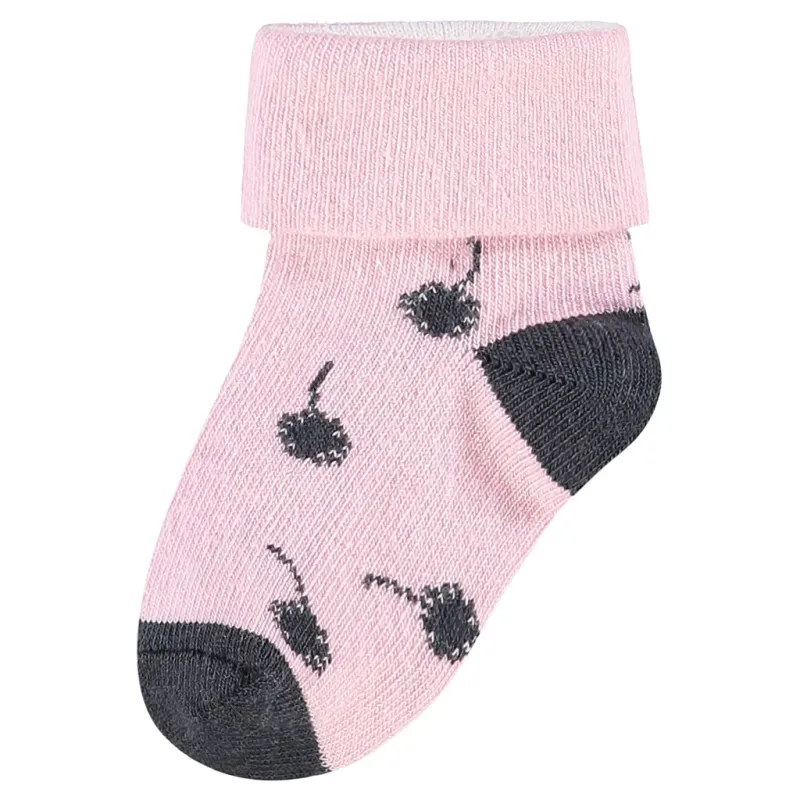 2PACK SOCKS 94187 PNK & BLK