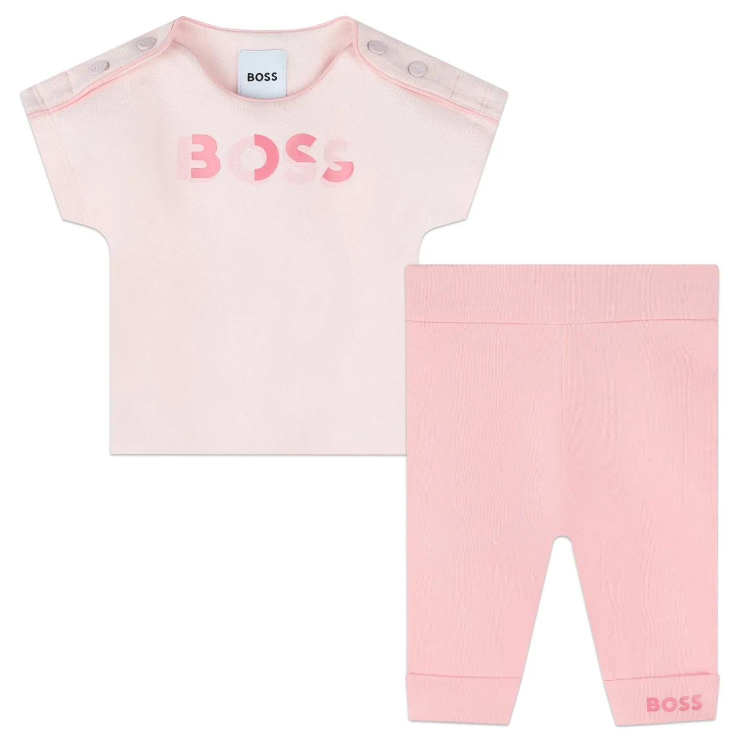 2PC TSHIRT & LEGGING SET LIGHT PINK / J50820-44L