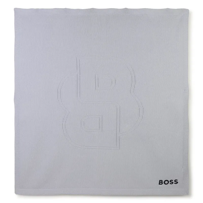 BLUE BLANKET KNIT BOSS LOGO / J51541-771