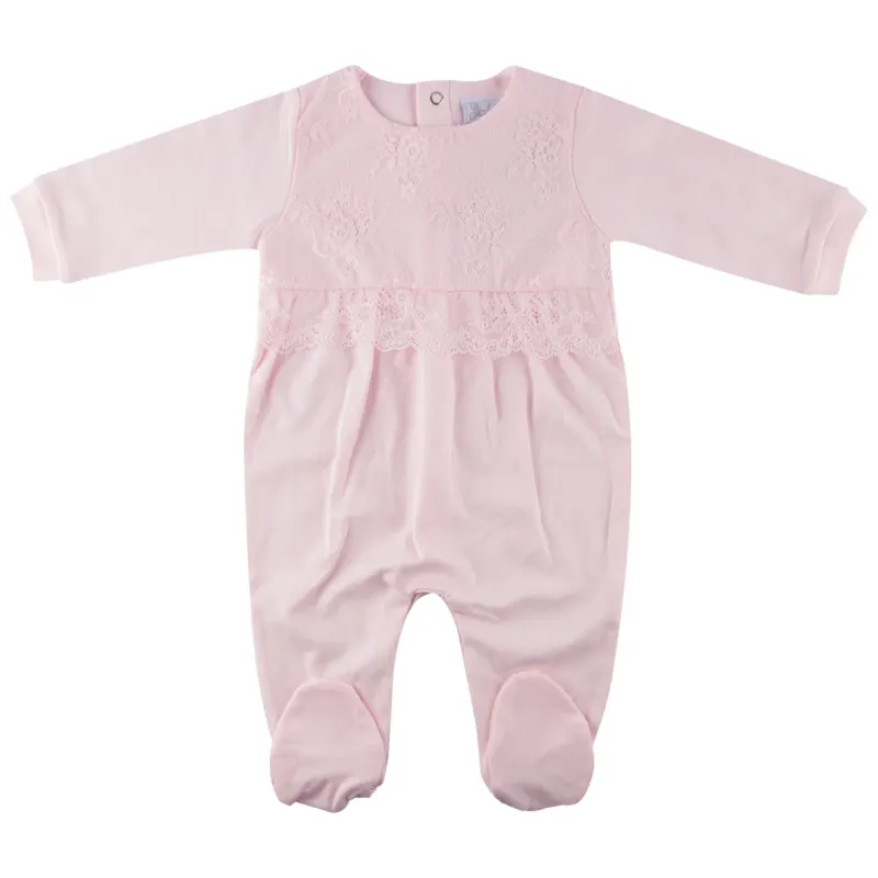 SLEEPER PINK LACE BODICE TRIM COTTON / 800