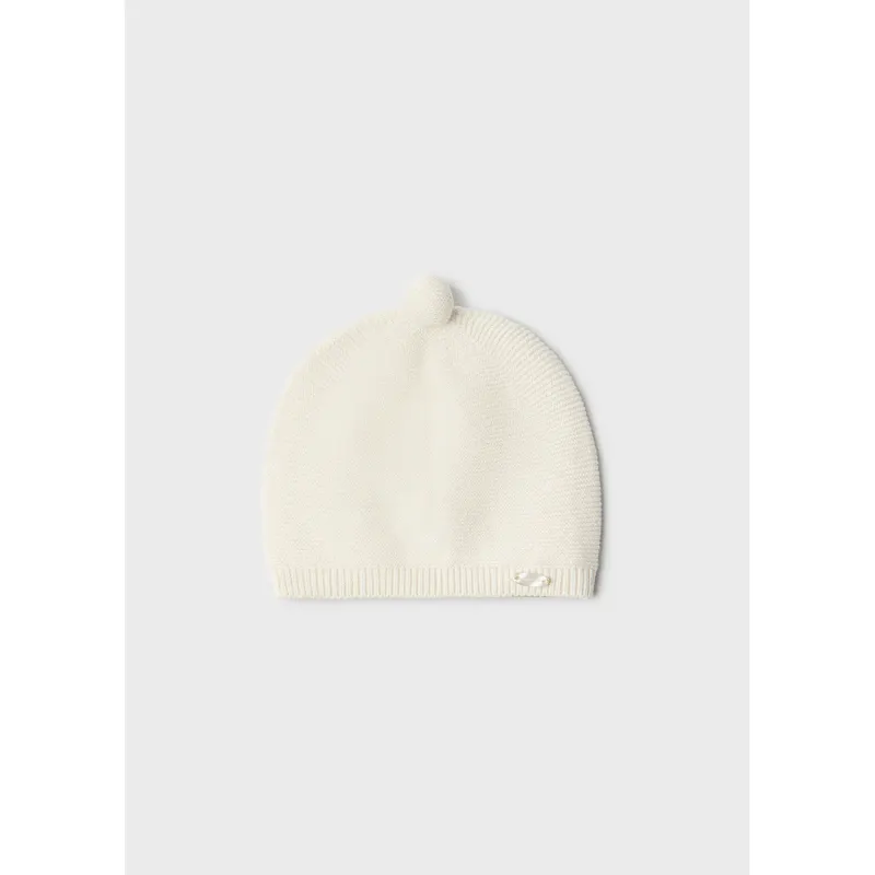 KNIT HAT CREAM / 9671-087