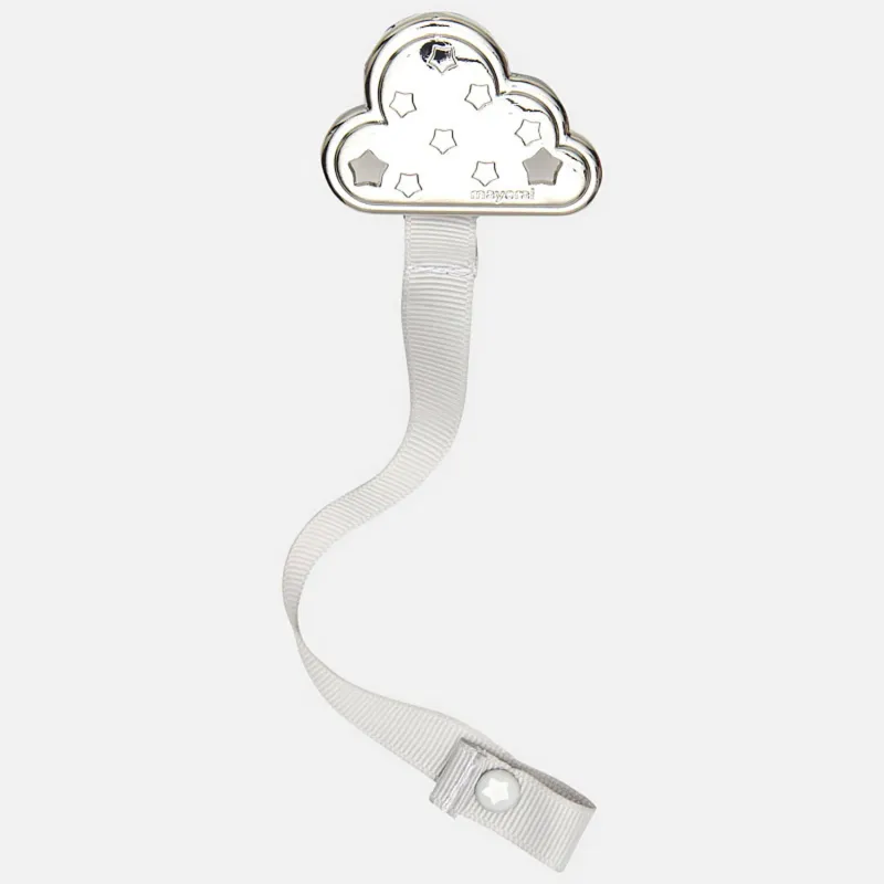 PACIFIER CHAIN GREY CLOUD / 19739