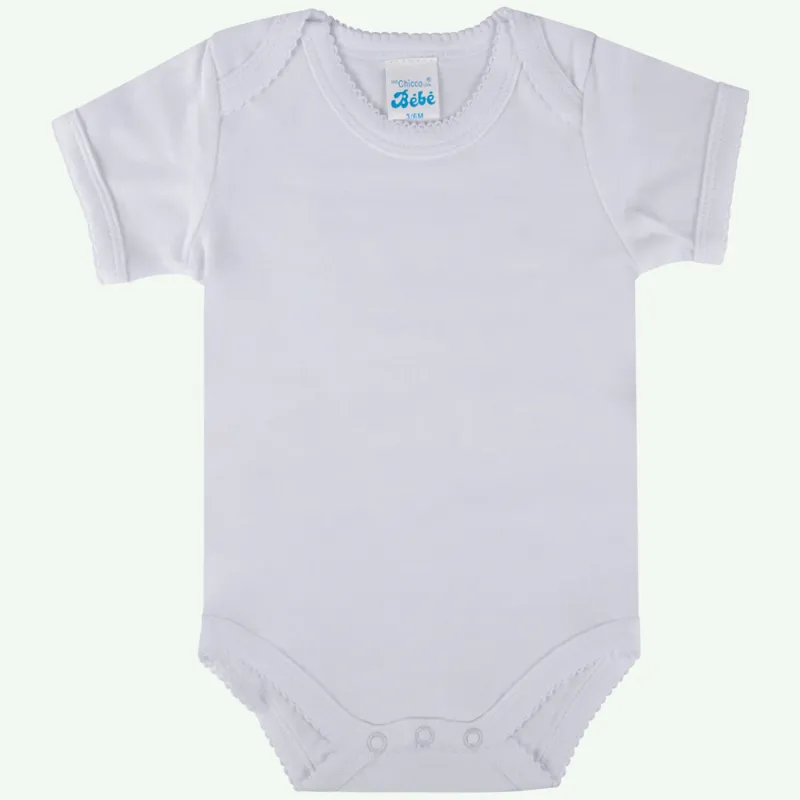 1PC UNDERSHIRT SHORT SLEEVE PLAIN WHITE BABY / 391831