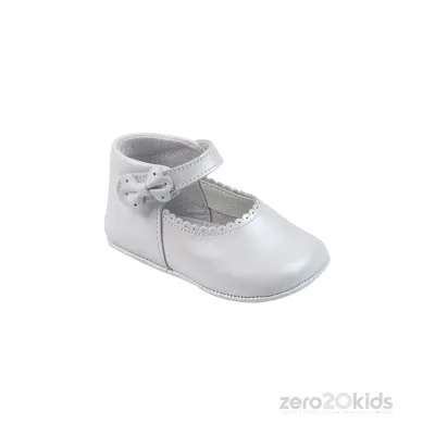 SHOE 262680 WHT GIRL SCAL EDGE