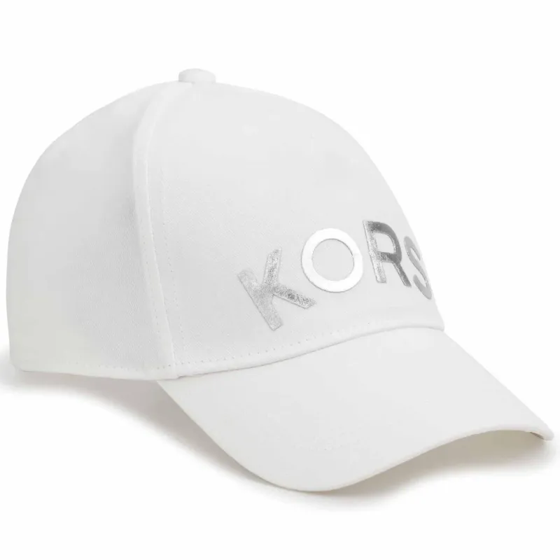 BASEBALL CAP WHITE SILVER KORS LOGO / R11121-10P