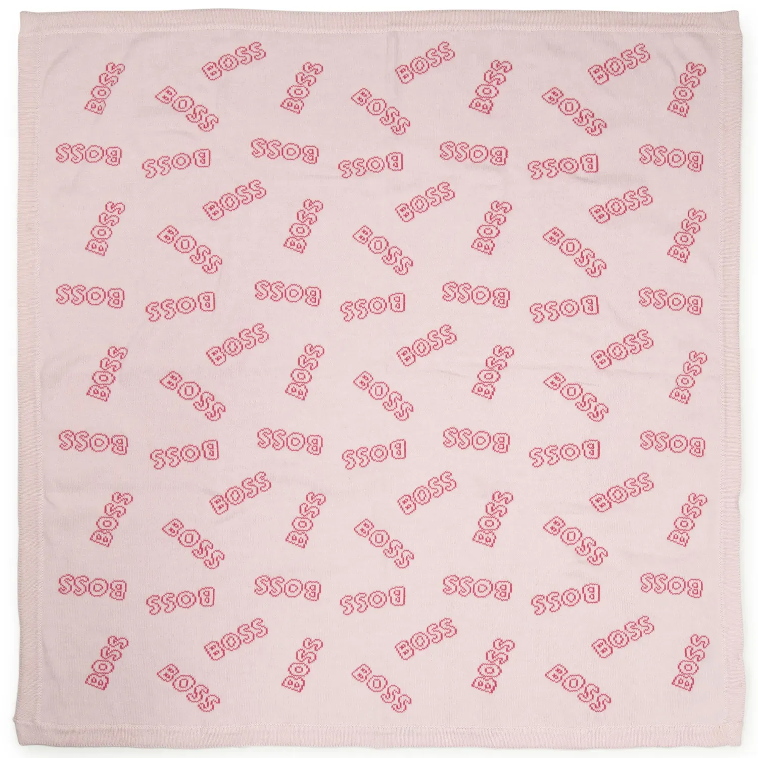 KNIT BLANKET PINK ALLOVER BOS / J90282