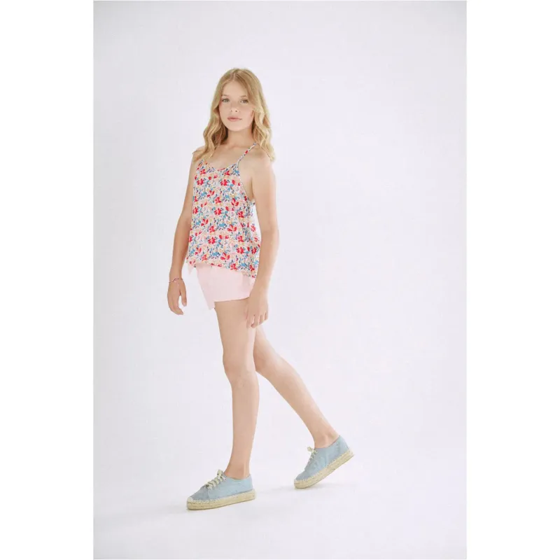TANK TOP MULTI FLORAL PRINT CHIFFON / MMR1431AP22