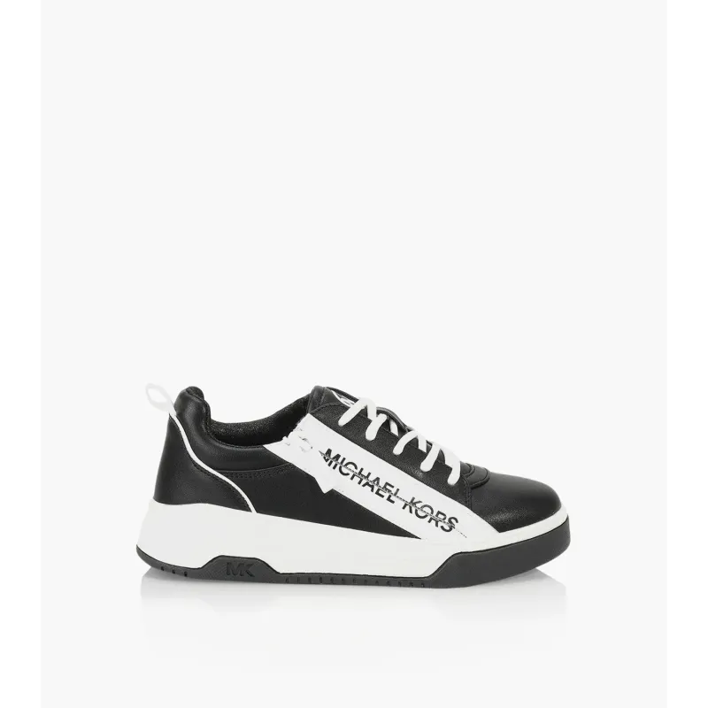 ALEX SHOE BLACK WHITE LACES & MICHAEL KORS LOGO / MK100748C