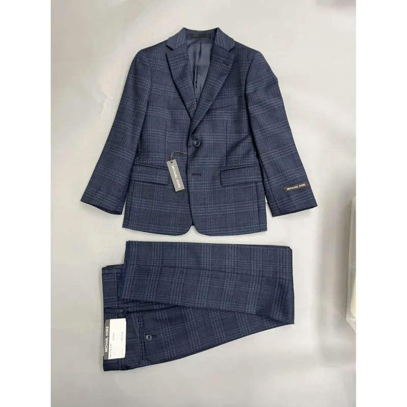 SUIT BLUE NAVY CHECK REGULAR FIT / BKIT2YBU0186