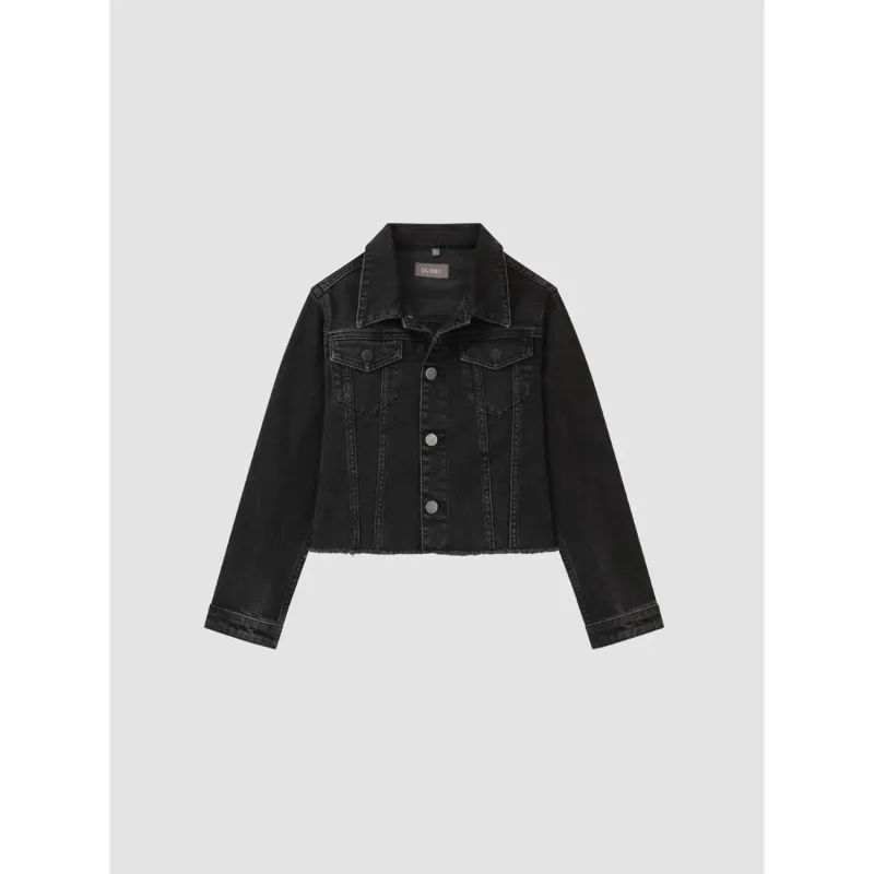 DENIM JACKET BLACK MANNING TG-ECLIPSE RAGGED EDGE / 26885