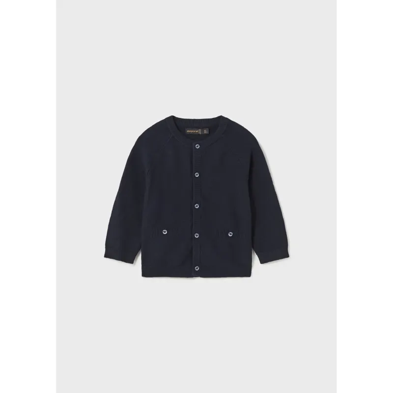 KNIT CARDIGAN NAVY DRESSY / 2324-090