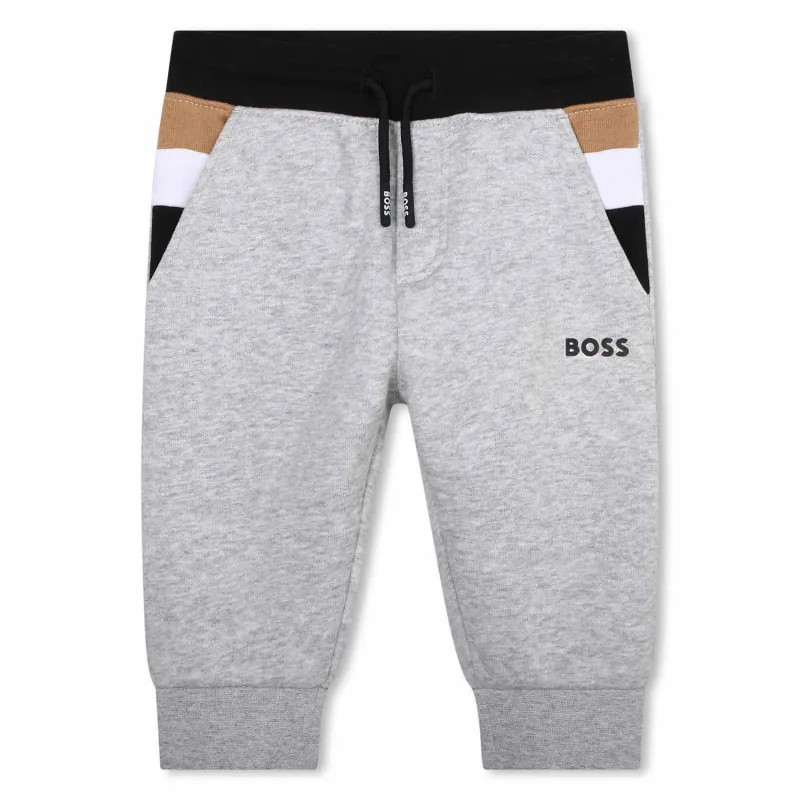 SWEATPANT GREY BLACK WAISTBAND / J04484-A32