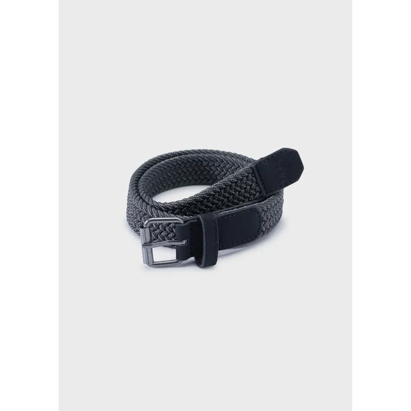 BRAIDED BELT BLACKBOARD BLACK STRETCH / 10727-059