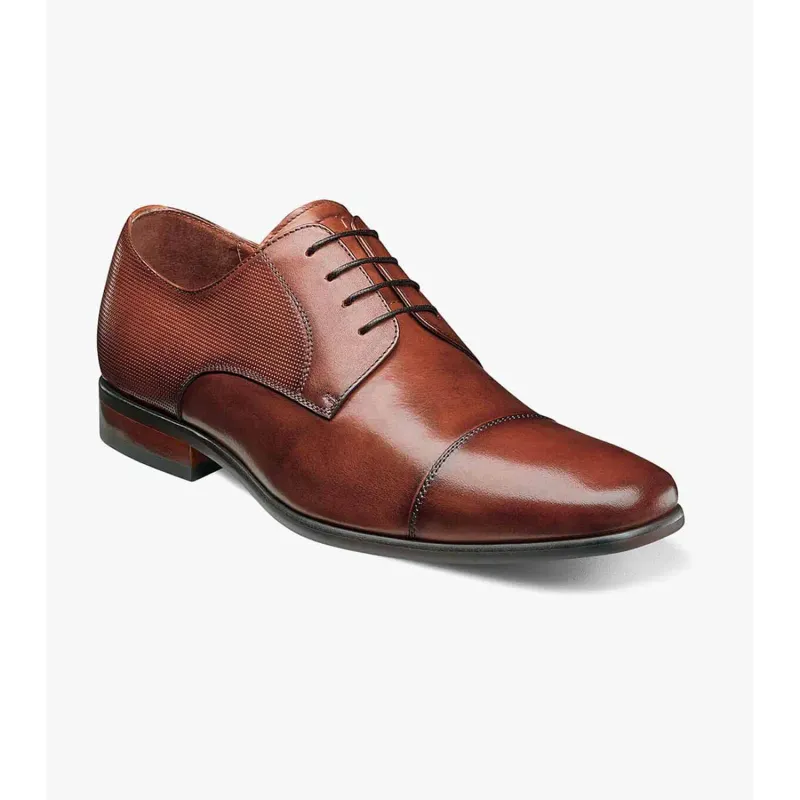 221 D SHOE COGNAC POSTINO CAP OX MEN'S SIZES WITH LACES / 15149