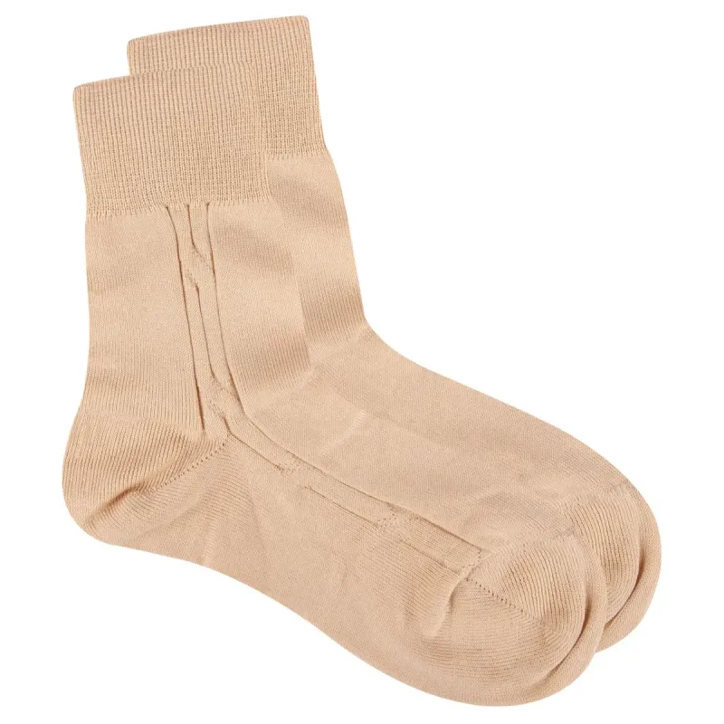 SOCK BEIGE COTTON / 2051