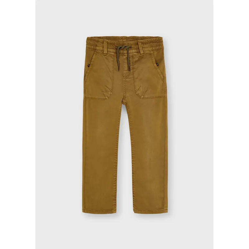 JOGGER PANT BROWN WITH POCKET / 4565