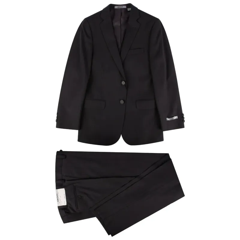 SUIT BLACK TONE ON TONE REGULAR FIT WOOL / BD0V2DAY0510