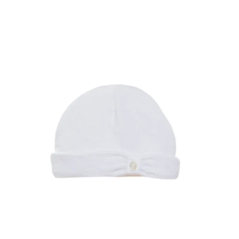 PULLON HAT WHITE BRIM CRISS CROSS PRINT / 3133002