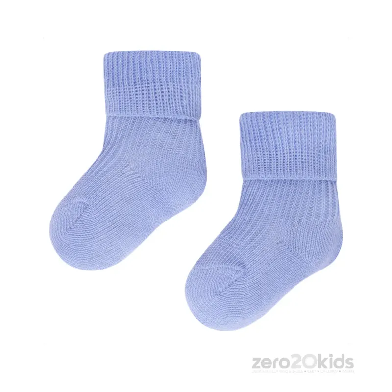 SOCK 9725 SKY BLUE RIBB