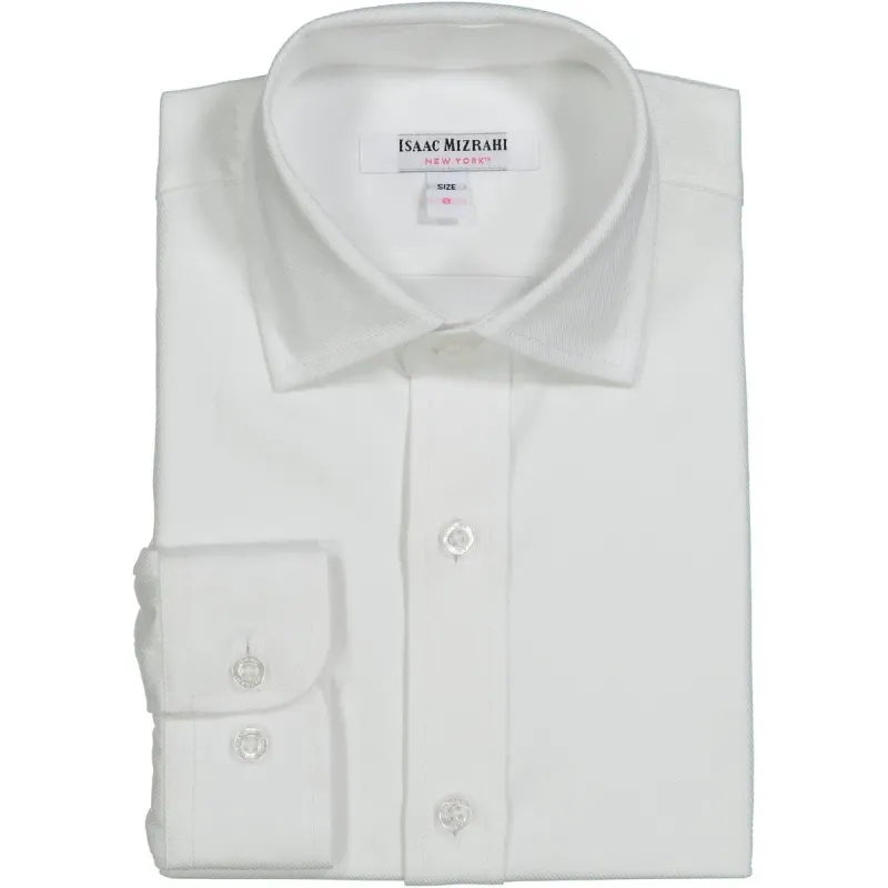 SHIRT SOLID WHITE 9248 SLANTED ST / SH9248