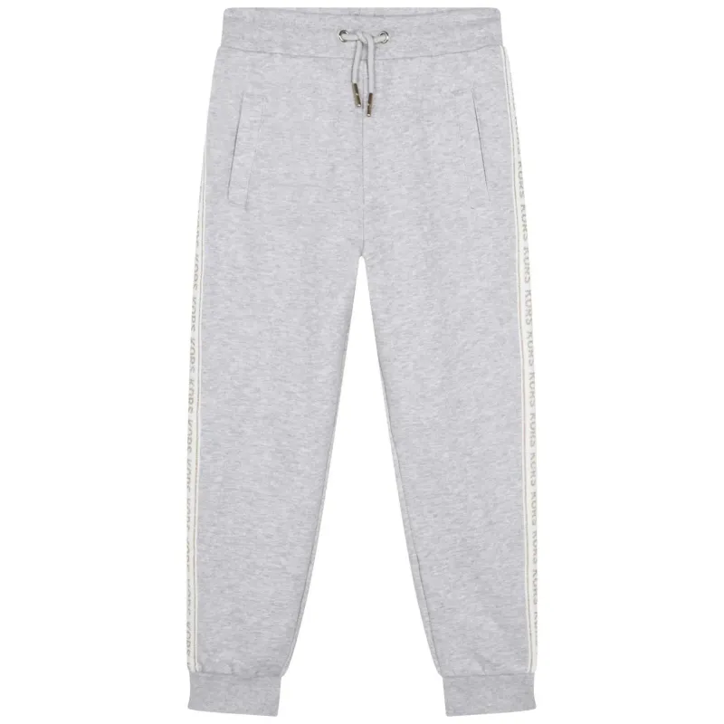 JOGGING BOTTOM GREY WHITE & GOLD KORS SIDESTRIPE / 14142-A32