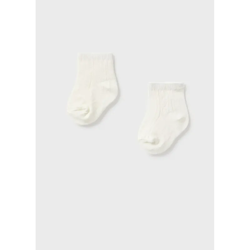 2PACK SOCK SET CREAM / 9590-067