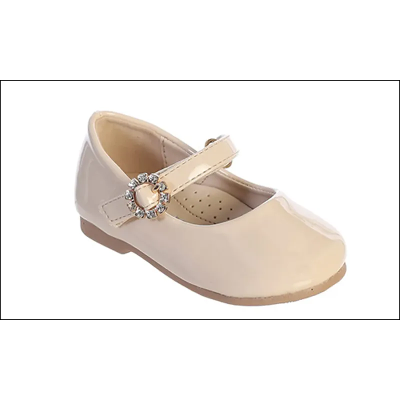 PALE PINK NUDE BABY RHINESTONE TRIM / TTS141-SHOE