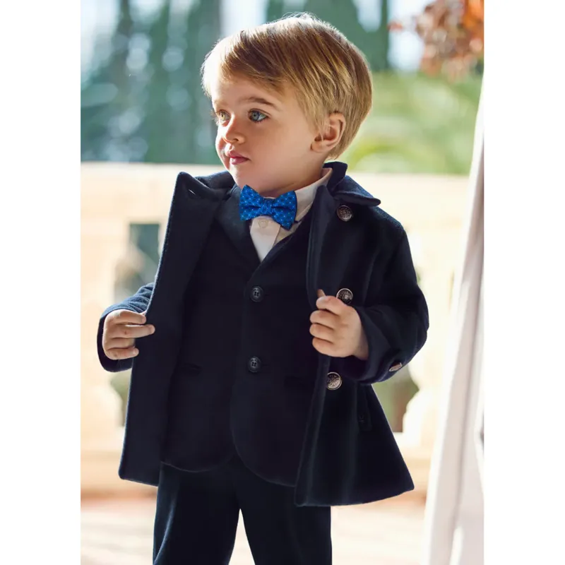 SUIT NAVY BLACK VELVET TRIM / 5781-005