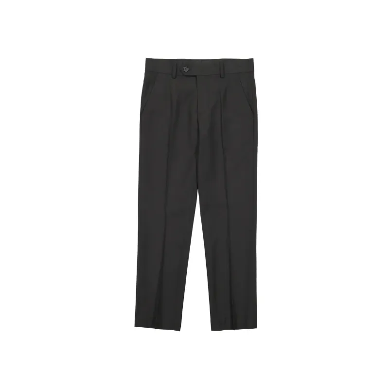 HUSKY PANT BLACK WOOL BLEND AD