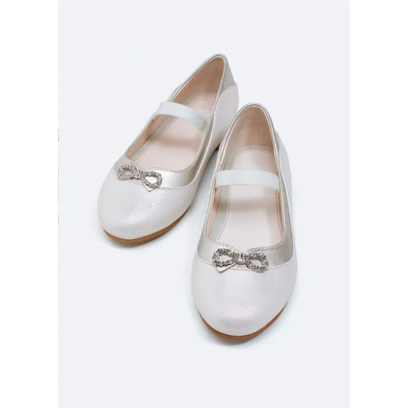 SHOE SILVER PATENT LEATHER MARYJANE / 43431-070